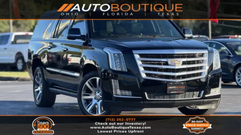 Black 2016 Cadillac Escalade ESV Premium Collection for sale in Alvin, TX