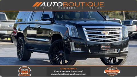 Black 2020 Cadillac Escalade ESV Platinum for sale in Alvin, TX