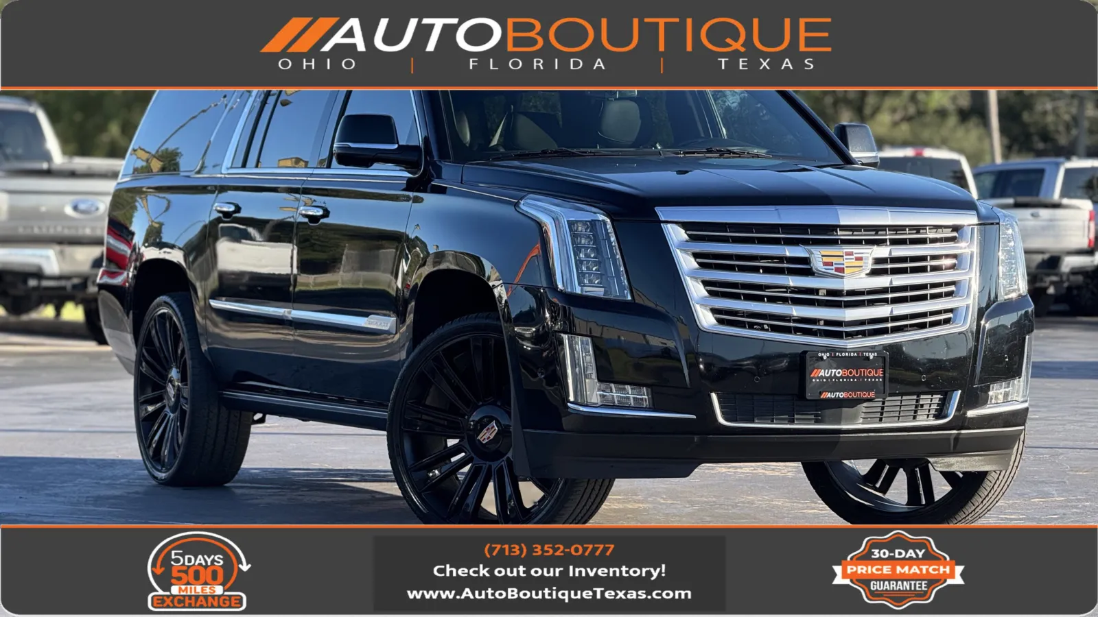 Black 2020 Cadillac Escalade ESV Platinum for sale in Alvin, TX