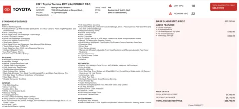 Photos of 2021 Toyota Tacoma TRD Off Road for sale in Alvin, TX at Auto Boutique Texas