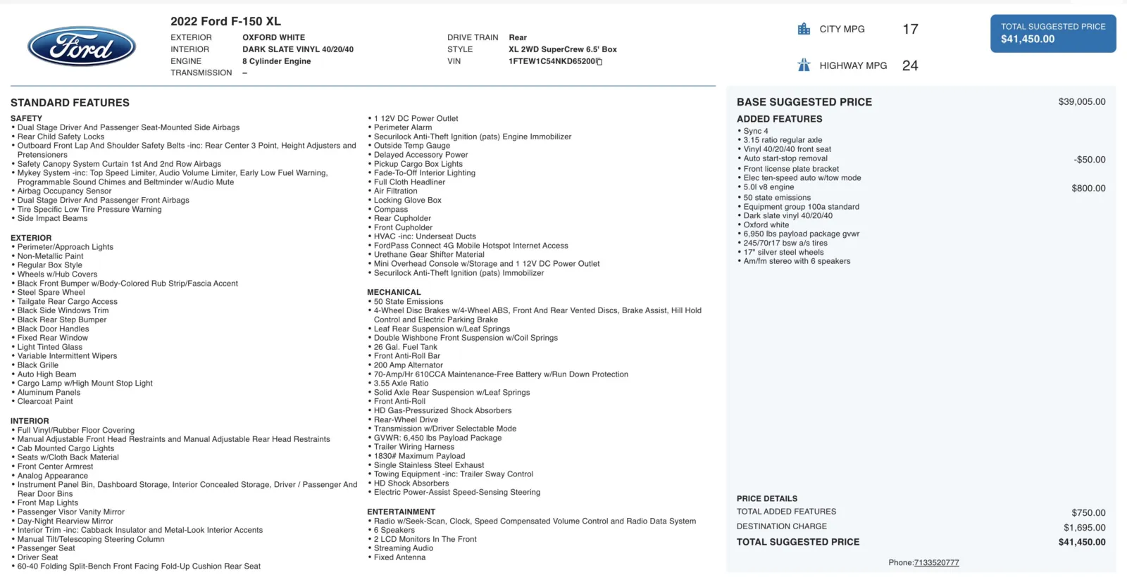 2022 Ford F-150 XL for sale in Alvin, TX