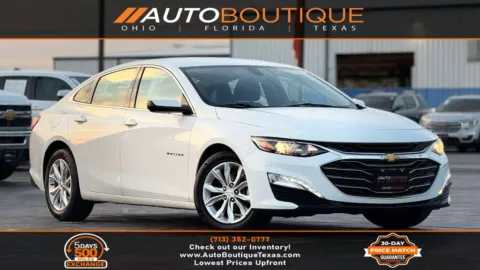 White 2021 Chevrolet Malibu LT for sale in Alvin, TX