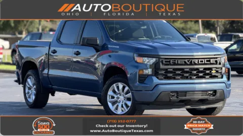 Blue 2024 Chevrolet Silverado 1500 Custom for sale in Alvin, TX