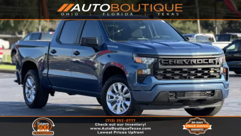 Blue 2024 Chevrolet Silverado 1500 Custom for sale in Alvin, TX