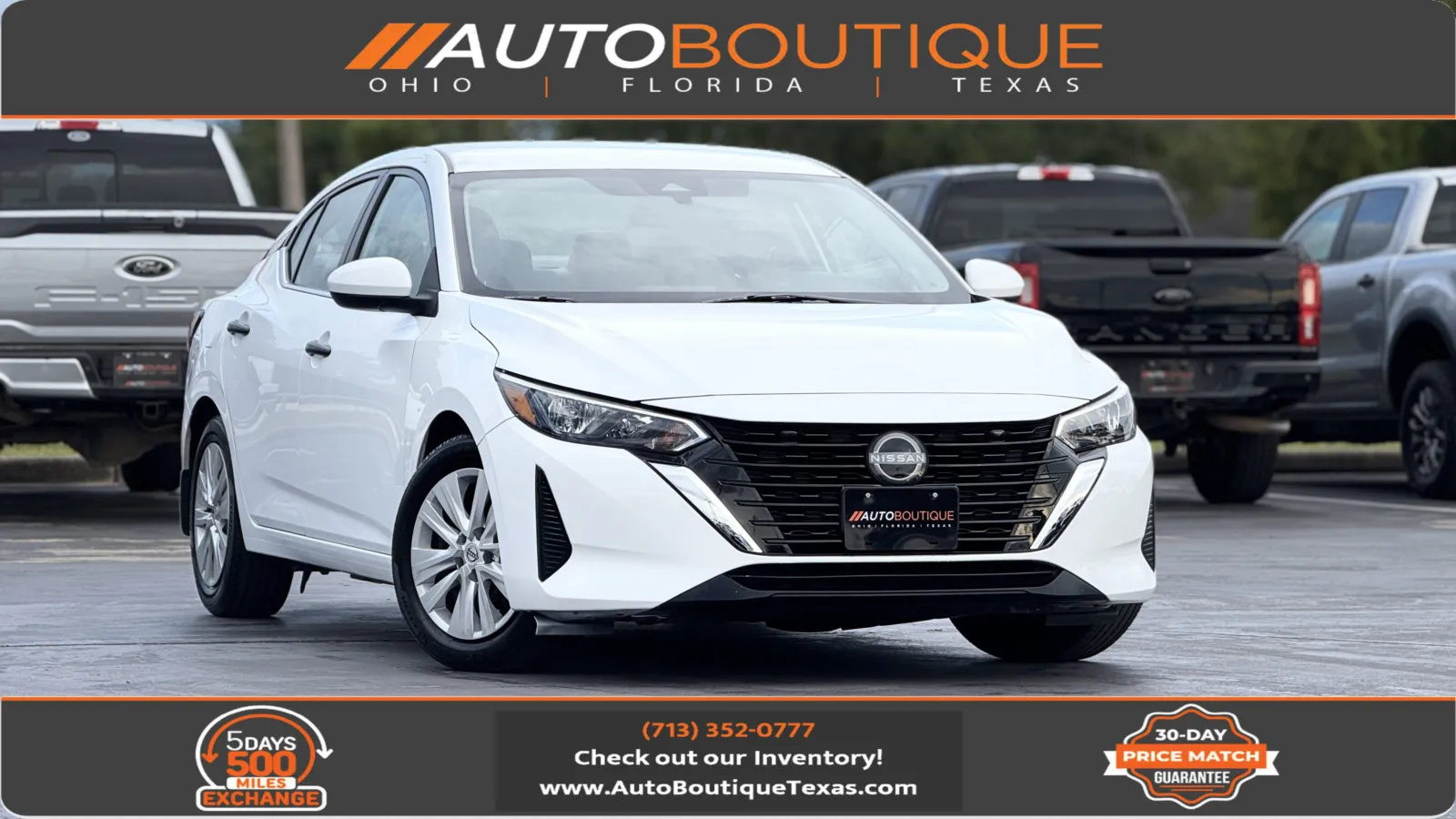 White 2024 Nissan Sentra S for sale in Alvin, TX