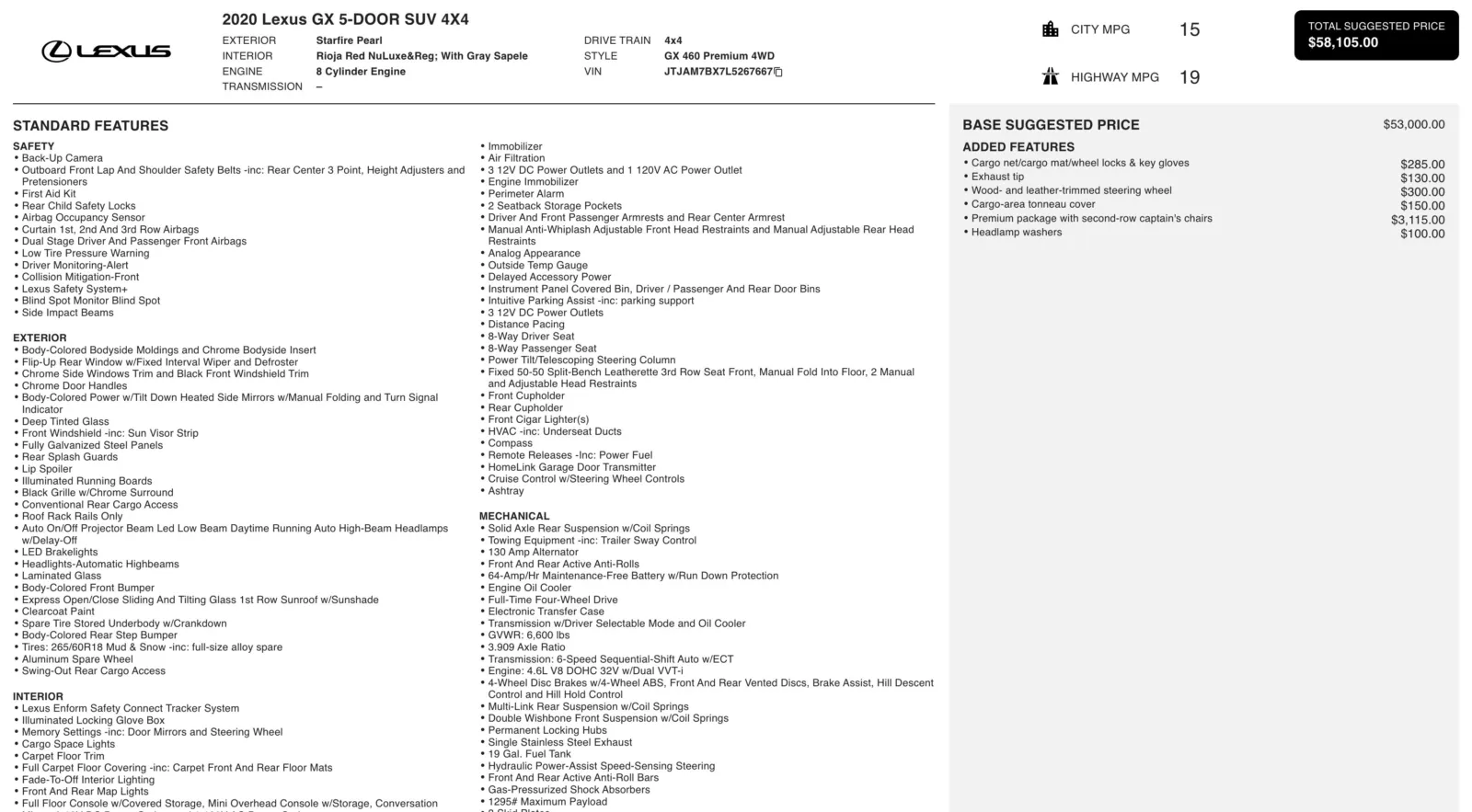 2020 Lexus GX 460 Premium for sale in Alvin, TX