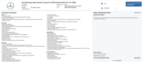 Photos of 2018 Mercedes-Benz Sprinter Cargo Van Worker for sale in Alvin, TX at Auto Boutique Texas