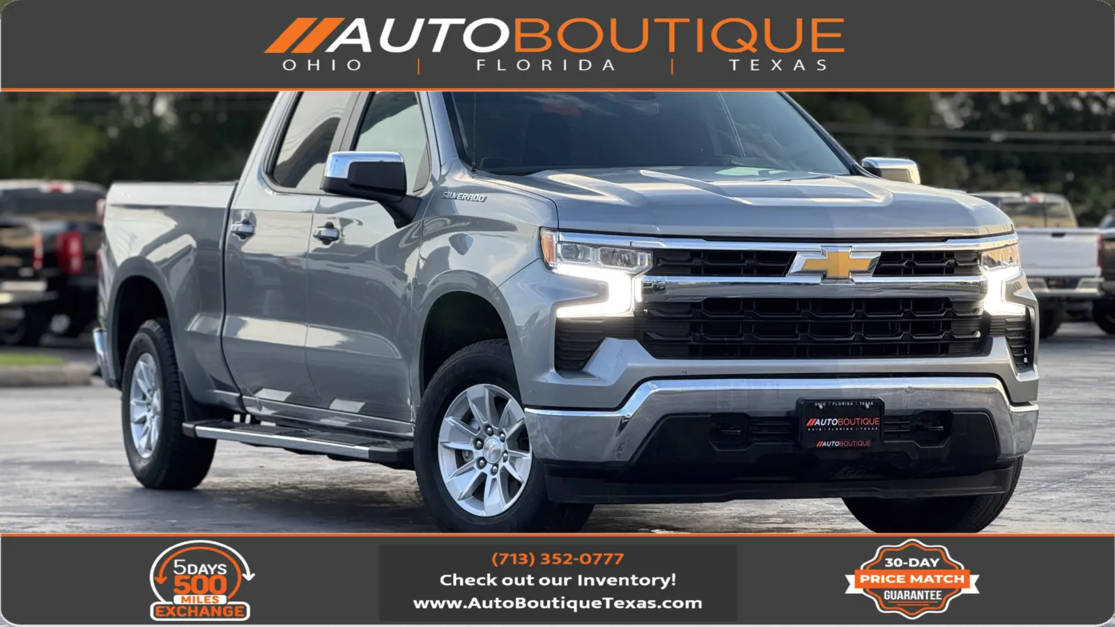 Gray 2024 Chevrolet Silverado 1500 LT for sale in Alvin, TX