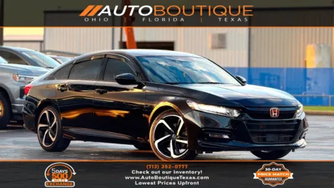 Black 2019 Honda Accord Sedan Sport 1.5T for sale in Alvin, TX