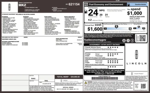 Photos of 2019 Lincoln MKZ Reserve I for sale in Alvin, TX at Auto Boutique Texas