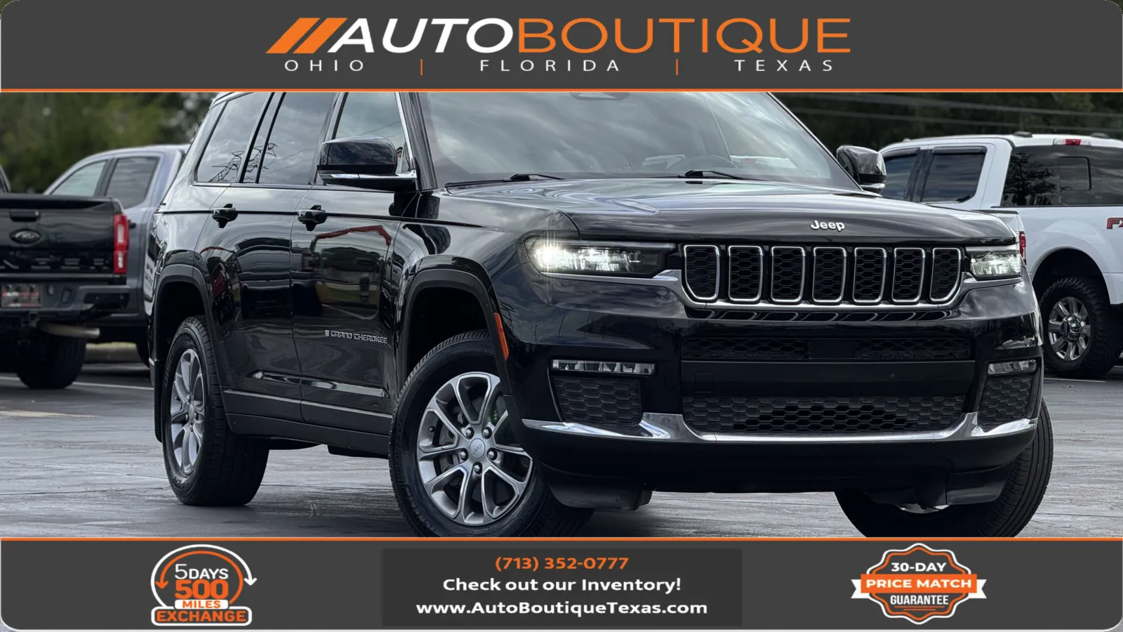 Black 2022 Jeep Grand Cherokee L Limited for sale in Alvin, TX