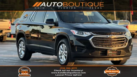 Black 2021 Chevrolet Traverse LS for sale in Alvin, TX