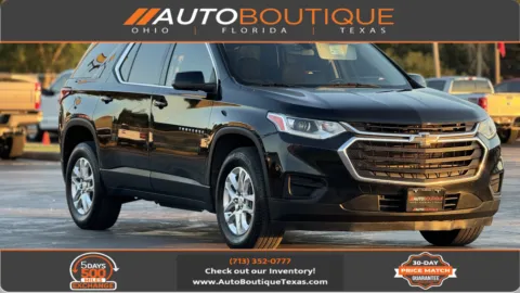 Black 2021 Chevrolet Traverse LS for sale in Alvin, TX