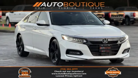 White 2019 Honda Accord Sedan Touring 2.0T for sale in Alvin, TX
