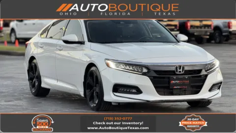 White 2019 Honda Accord Sedan Touring 2.0T for sale in Alvin, TX