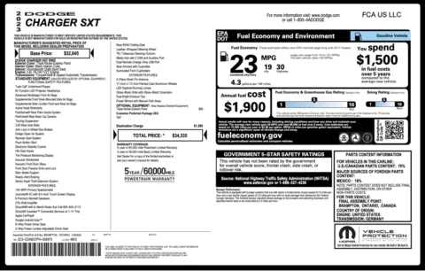 Photos of 2023 Dodge Charger SXT for sale in Alvin, TX at Auto Boutique Texas