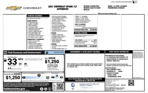 Photos of 2021 Chevrolet Spark 1LT for sale in Alvin, TX at Auto Boutique Texas