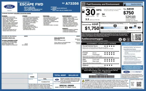 Photos of 2025 Ford Escape ST-Line for sale in Alvin, TX at Auto Boutique Texas