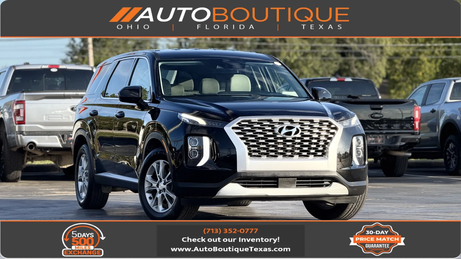 Black 2021 Hyundai Palisade SE for sale in Alvin, TX