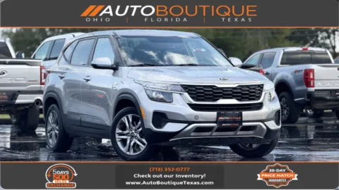Gray 2021 Kia Seltos LX for sale in Alvin, TX