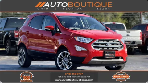 Red 2021 Ford EcoSport Titanium for sale in Alvin, TX