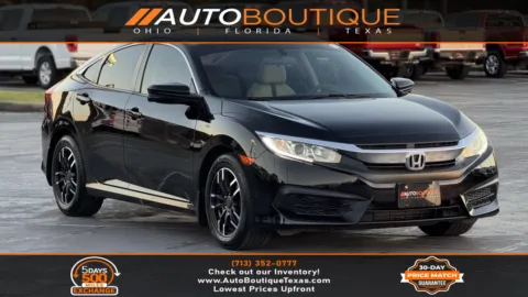 Black 2016 Honda Civic Sedan EX for sale in Alvin, TX
