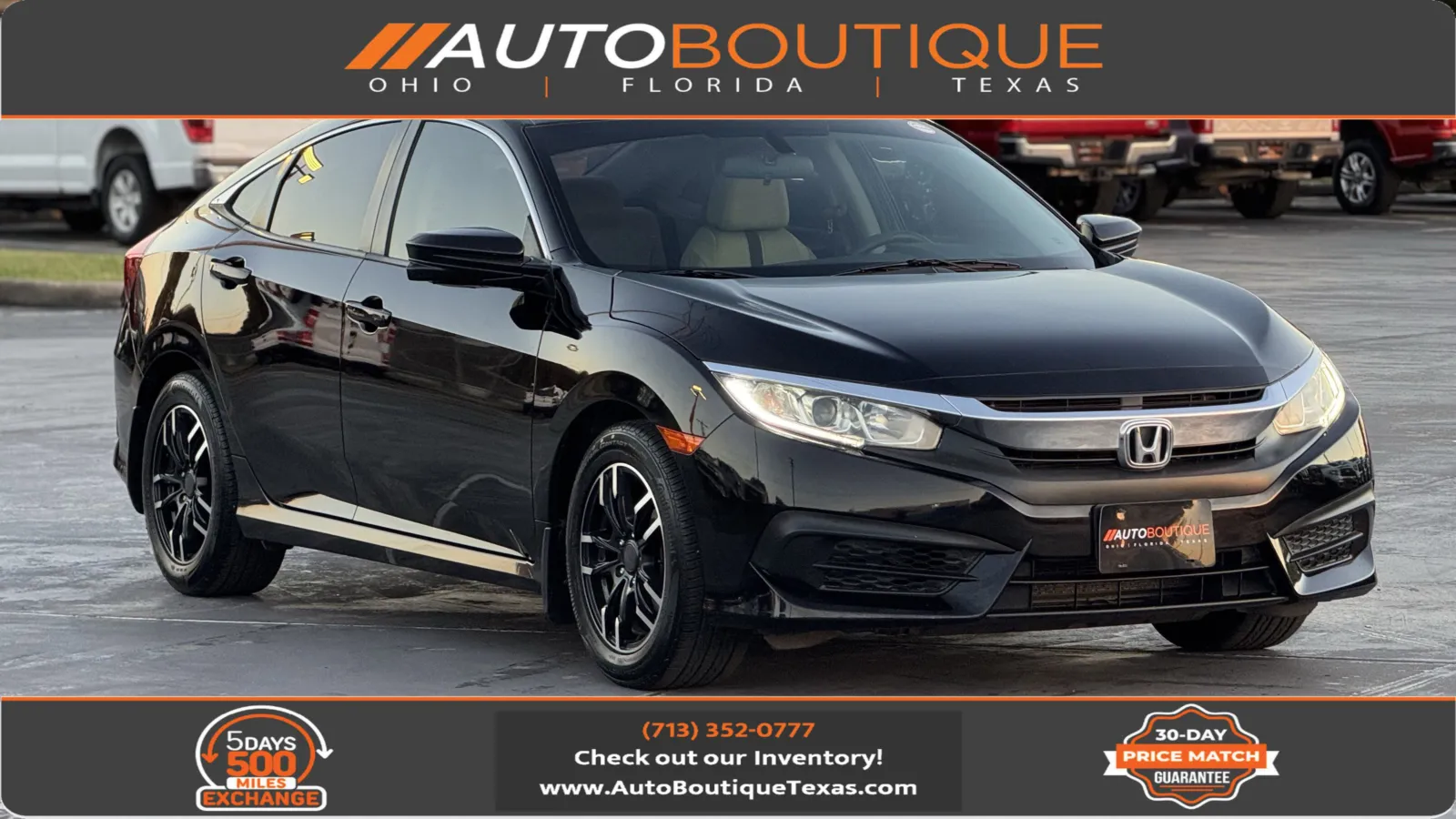 2016 Honda Civic Sedan EX for sale in Alvin, TX