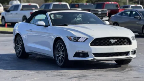 White 2015 FORD MUSTANG EcoBoost Premium for sale in Alvin, TX