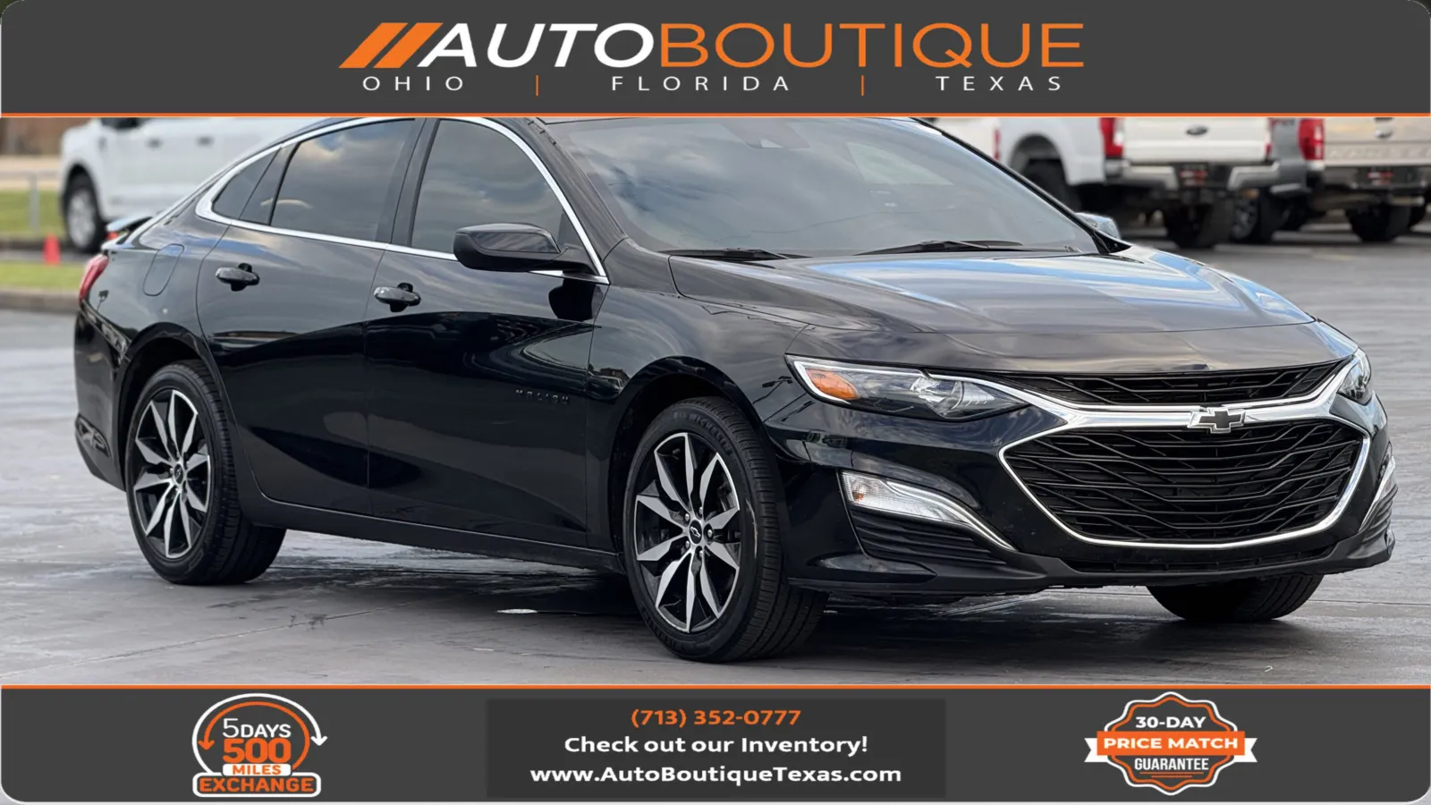 Black 2023 Chevrolet Malibu RS for sale in Alvin, TX