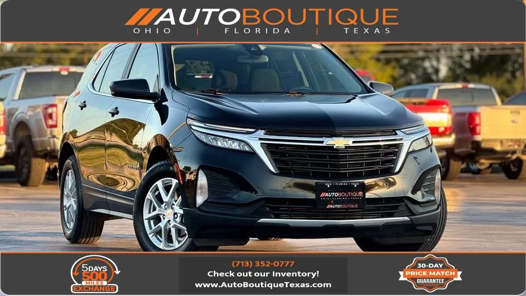 Black 2022 Chevrolet Equinox LT for sale in Alvin, TX