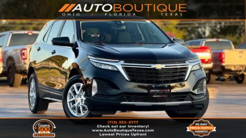 Black 2022 Chevrolet Equinox LT for sale in Alvin, TX