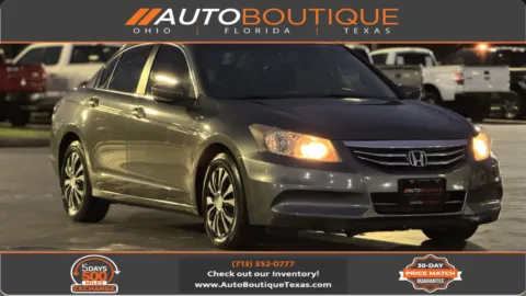 Gray 2012 Honda ACCORD LX for sale in Alvin, TX