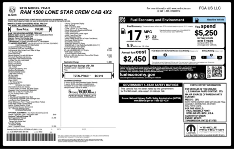 Photos of 2019 Ram 1500 Big Horn Lone Star for sale in Alvin, TX at Auto Boutique Texas