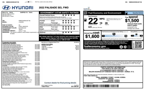 More photos of 2022 Hyundai Palisade SEL at Auto Boutique Texas, TX