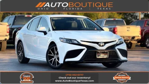 White 2021 Toyota Camry SE for sale in Alvin, TX