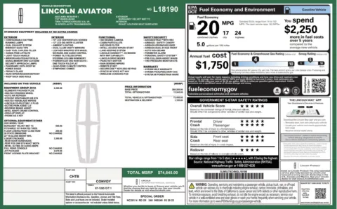 Photos of 2022 Lincoln Aviator Reserve for sale in Alvin, TX at Auto Boutique Texas