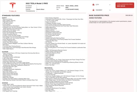 Photos of 2022 Tesla Model 3 for sale in Alvin, TX at Auto Boutique Texas