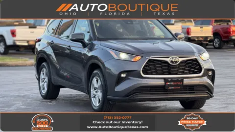 Gray 2023 Toyota Highlander LE for sale in Alvin, TX