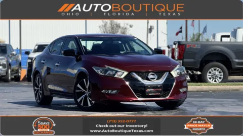 Red 2017 Nissan Maxima S for sale in Alvin, TX