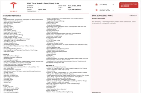 Photos of 2023 Tesla Model 3 for sale in Alvin, TX at Auto Boutique Texas