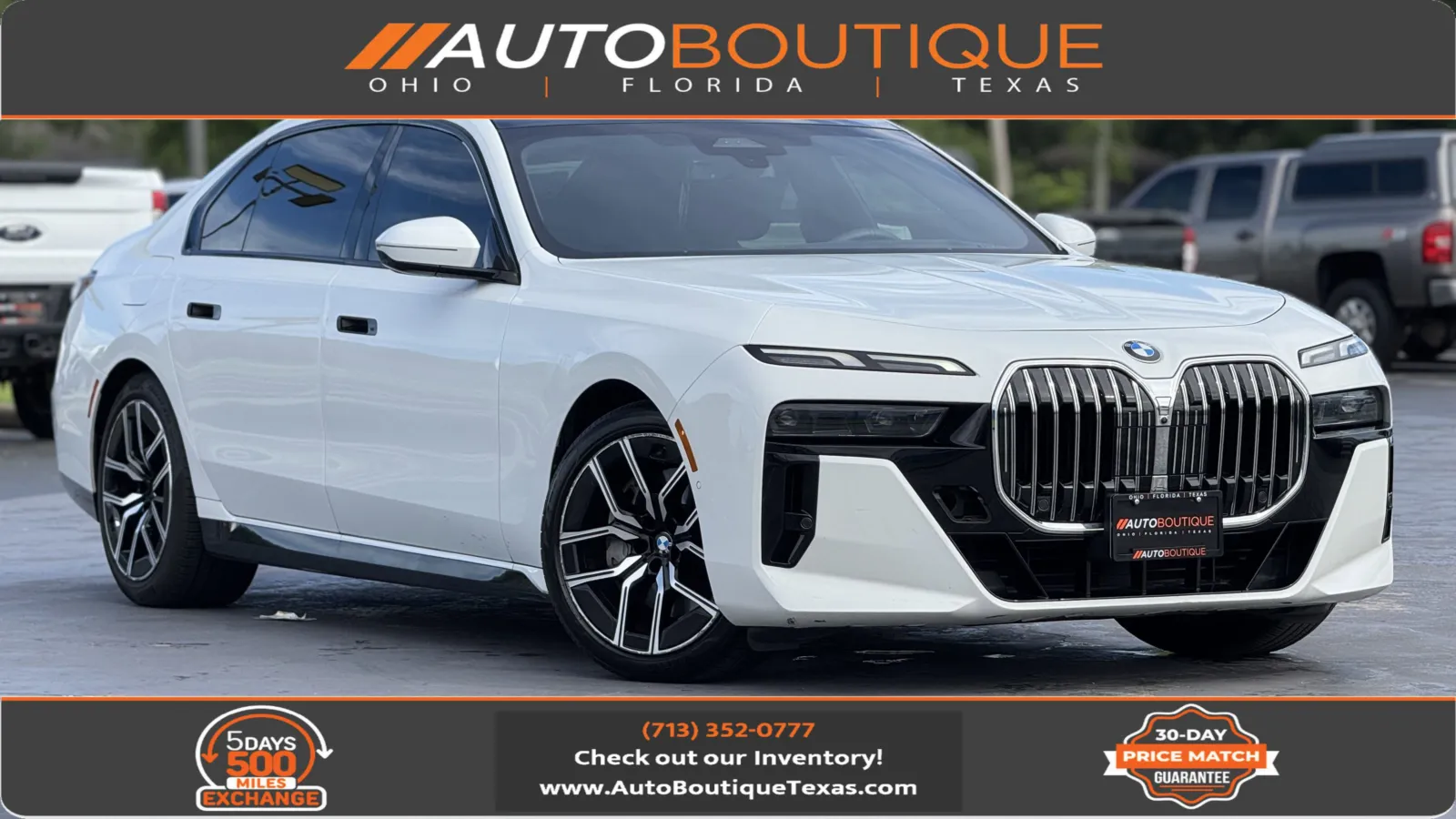 White 2025 BMW 7 Series 740i for sale in Alvin, TX