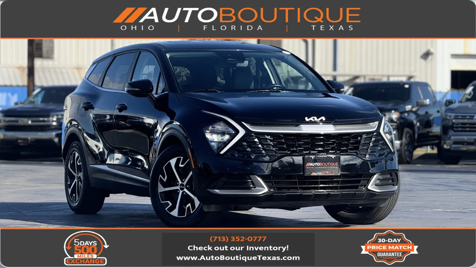 Black 2023 Kia Sportage EX for sale in Alvin, TX