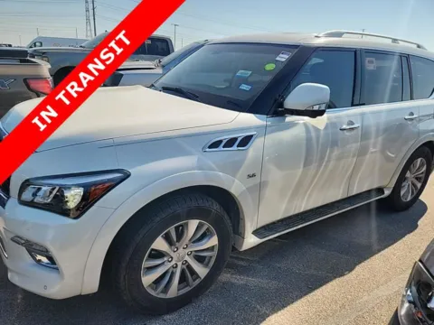 White 2017 INFINITI QX80 for sale in Alvin, TX