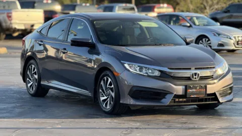 Gray 2016 Honda CIVIC EX for sale in Alvin, TX
