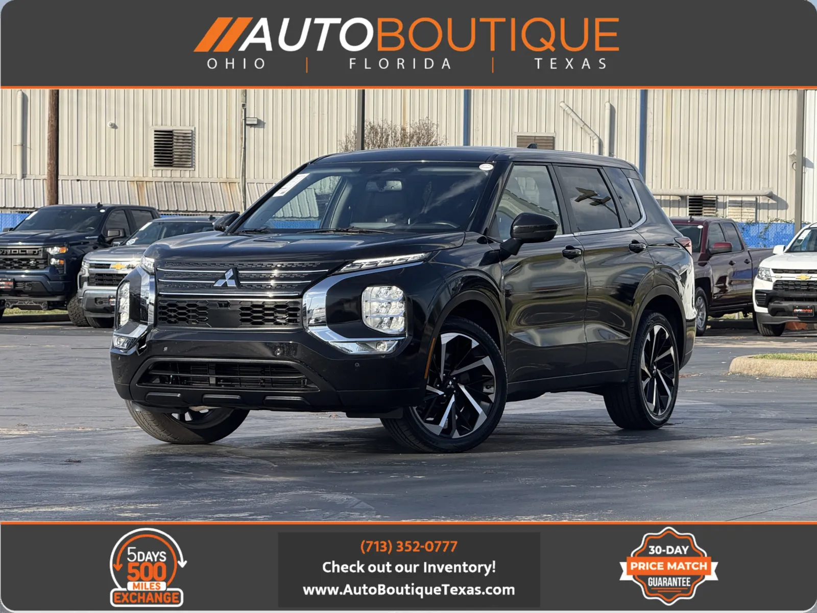 Black 2024 Mitsubishi Outlander SE Black Edition for sale in Alvin, TX