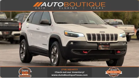 White 2019 Jeep Cherokee Trailhawk for sale in Alvin, TX