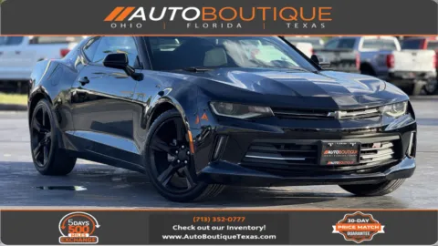 Black 2016 Chevrolet Camaro 1LT for sale in Alvin, TX