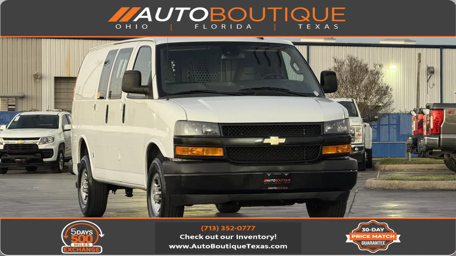White 2021 Chevrolet Express Cargo Van 2500 for sale in Alvin, TX