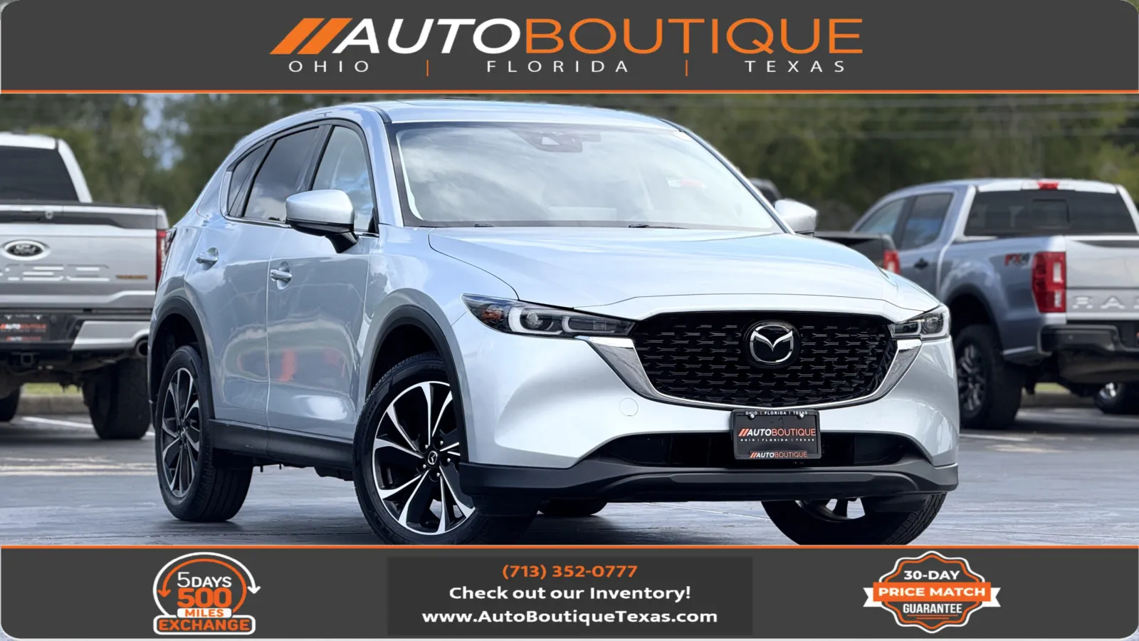 Silver 2023 Mazda CX-5 2.5 S Premium Package for sale in Alvin, TX