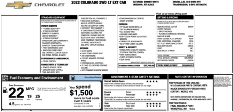 Photos of 2022 Chevrolet Colorado 2WD LT for sale in Alvin, TX at Auto Boutique Texas